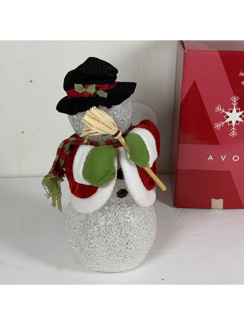 Vintage Avon Chilly‎ Sam Animated Lighted Snowman Figure D-12 Holiday Decor